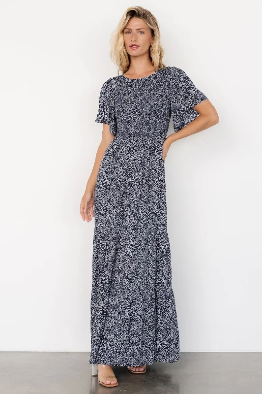 Eliza Maxi Dress | Midnight Print