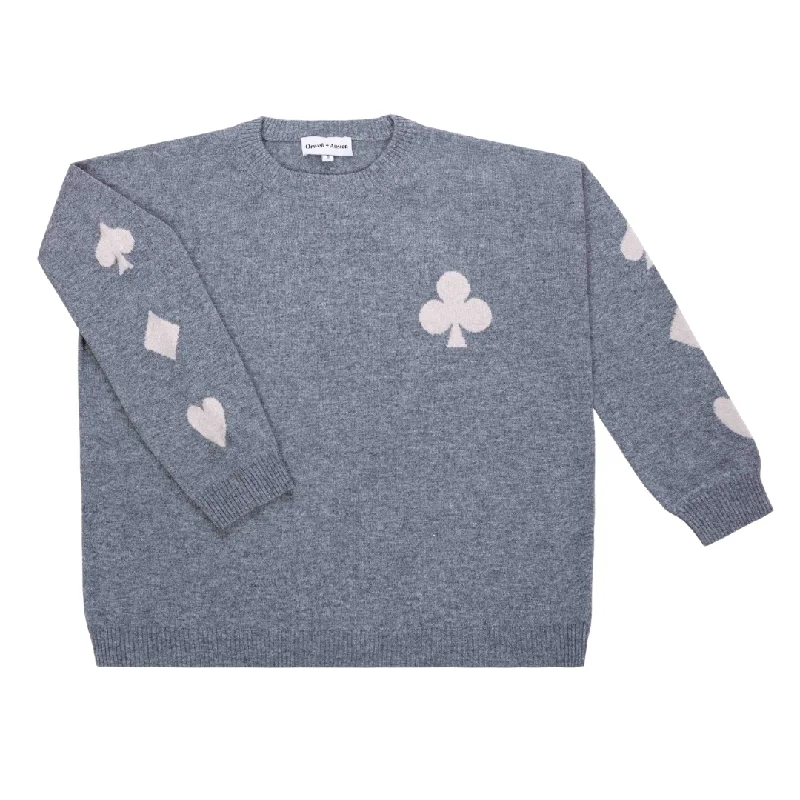 Poker Cashmere Blend Sweater Geometric