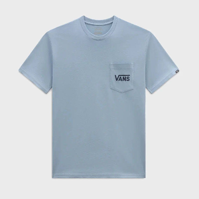 Vans Mens Style 76 Back T-Shirt - Dusty Blue/Dress Blues British Gentlewoman Style
