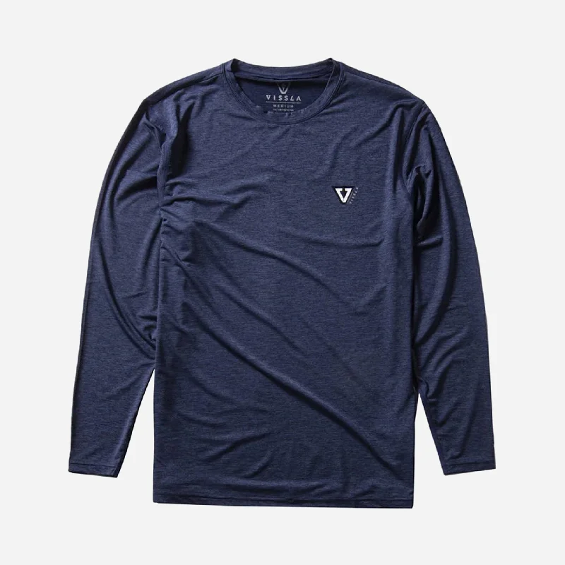 Vissla Mens Twisted Eco Long Sleeve T-Shirt - Dark Navy Heather Bold Women's Statement Vissla Mens Twisted Eco Long Sleeve T-Shirt - Dark Navy Heather Bold Women's Statement