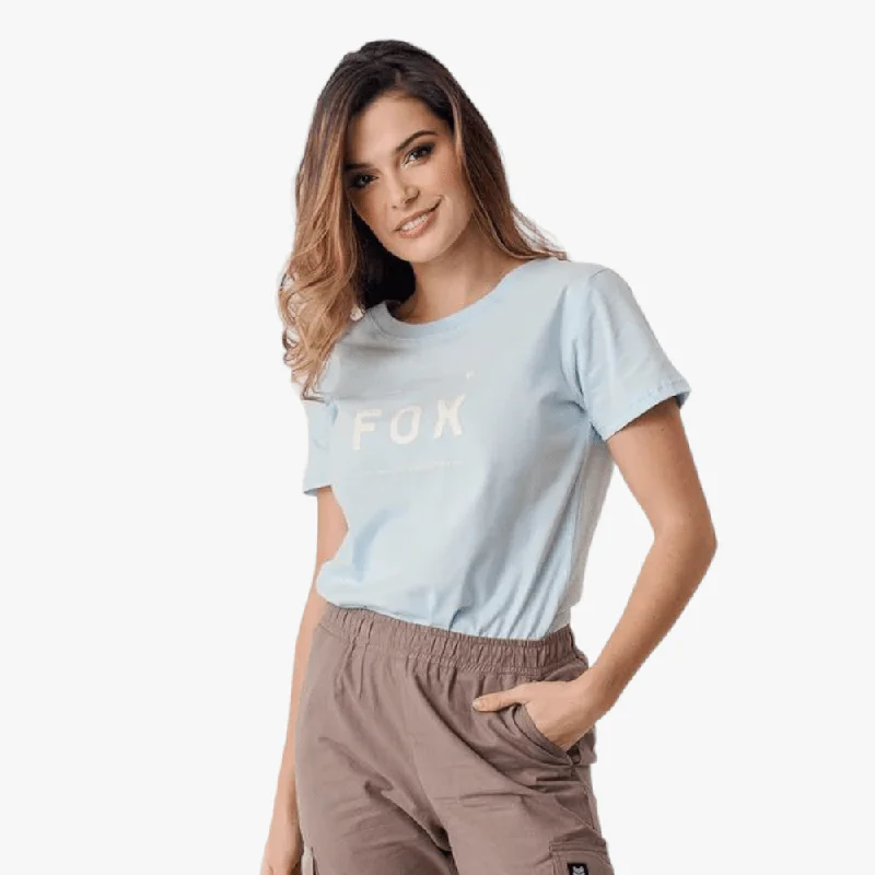 Fox Womens Aviation Short Sleeve Tee Light Blue garde