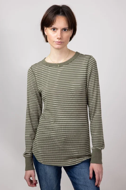 Thread & Supply Stacy Stripe Shirt for Women in Sea Turtle | T1390MSTS-SEATURTLESTRIPE Sophisticated Women's Tailored Thread & Supply Stacy Stripe Shirt for Women in Sea Turtle | T1390MSTS-SEATURTLESTRIPE Sophisticated Women's Tailored