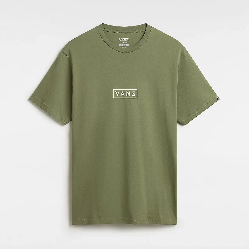Vans Mens Classic Easy Box T-Shirt - Olivine/White Relaxed Women's 