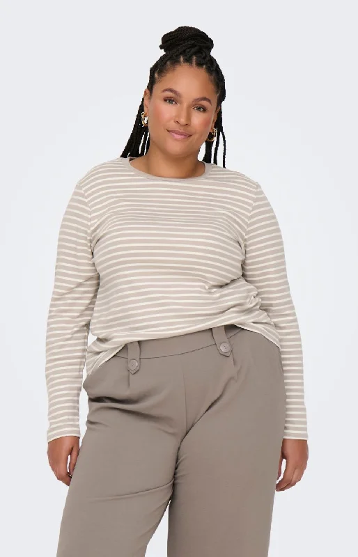 Only Carmakoma Lyon Top in Beige performance