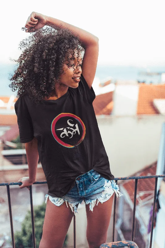 KARMA : HALF-SLEEVE T-SHIRTS Hip Women's Retro