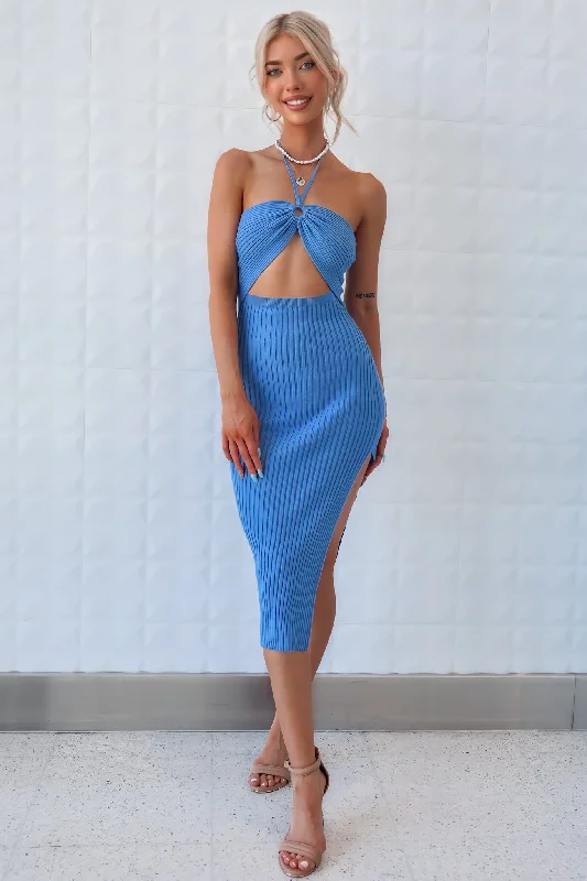 Malibu Midi Dress - Blue