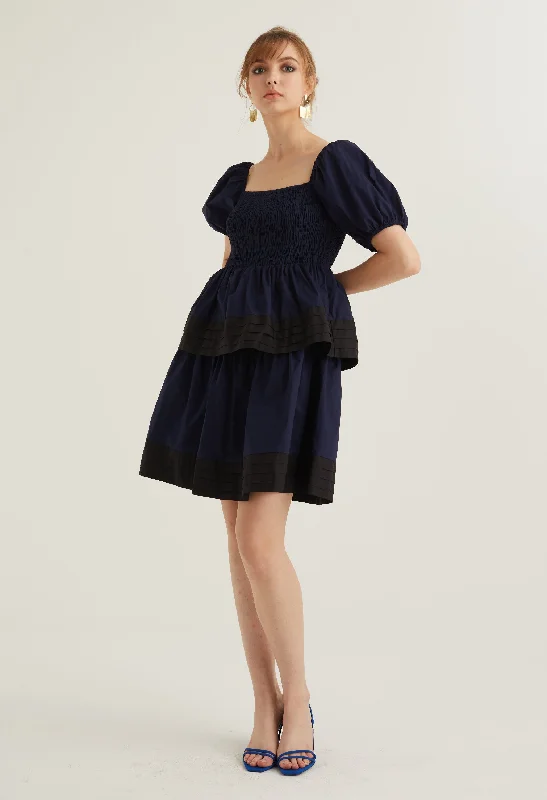 Puffed Sleeved Baby Doll Dress performance