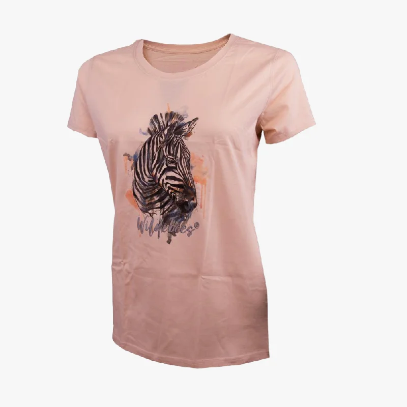 Wildebees Womens Serenity Short Sleeve Tee Parchment Refined Women's Classic 