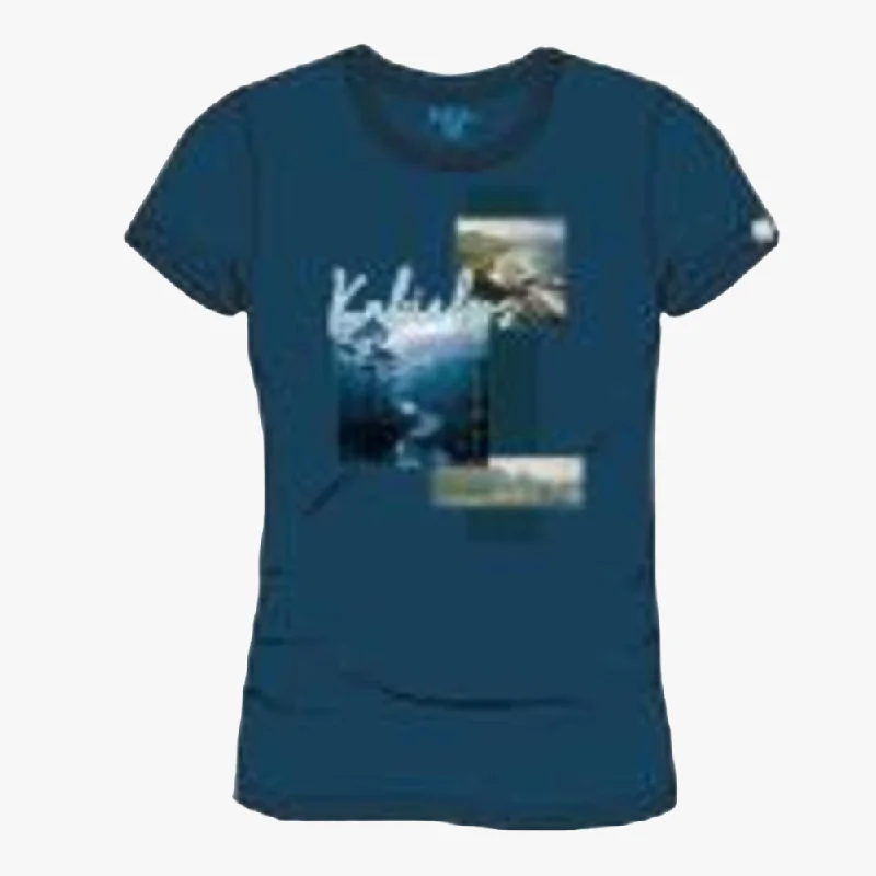 Kakiebos Womens Classic Fit Short Sleeve Tee Navy Scandinavian