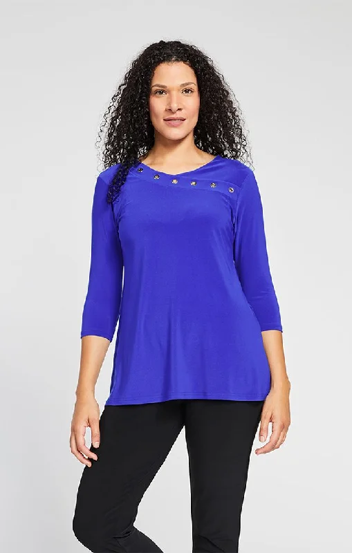 Sympli,  22209Y-2 Halo Top, 3/4 sleeve