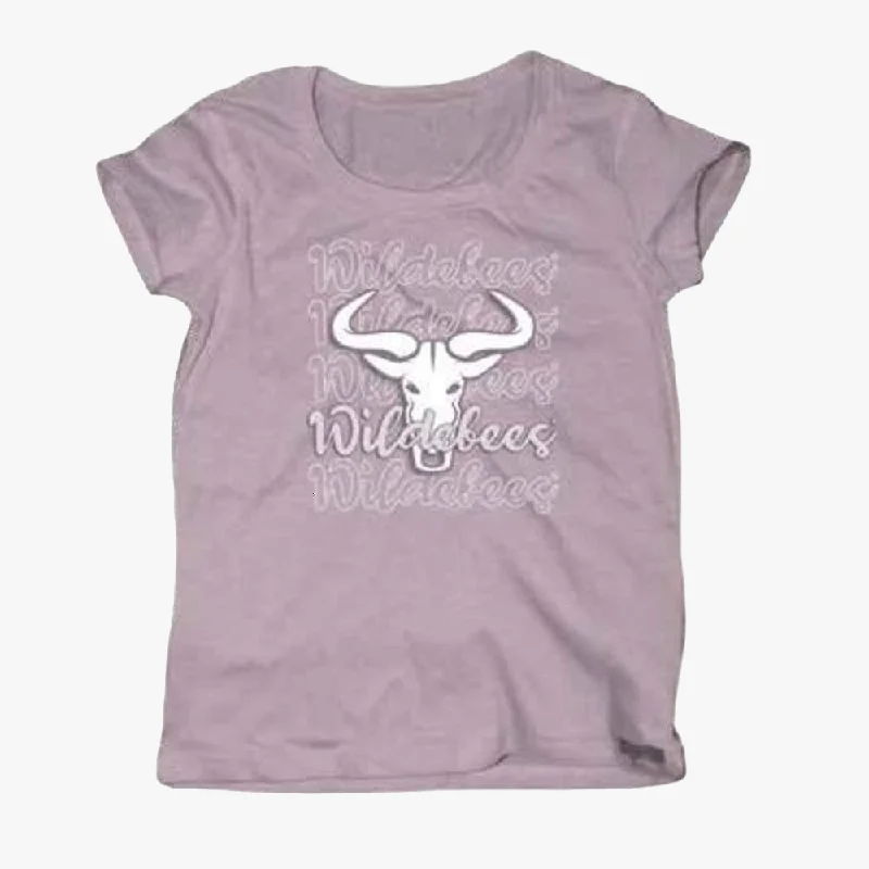 Wildebees Womens Repeat Tp Short Sleeve Tee Lilac Ash Practical Women's Multi - 