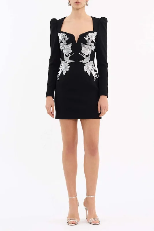 Monroe Long Sleeve Mini Black garde
