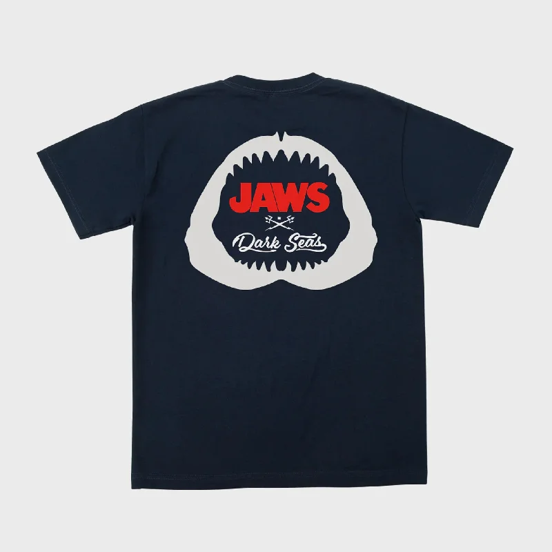 Dark Seas Mens Mouthful Pocket T-Shirt - Navy Dynamic Women's Moto