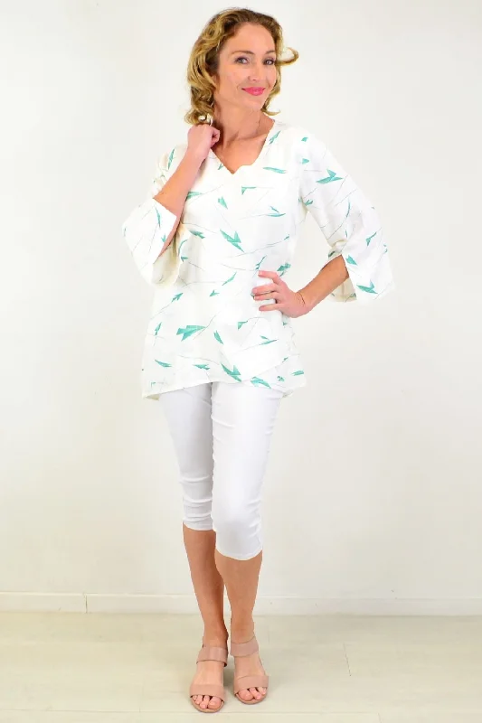 Fly Away Linen Cotton Tunic Top