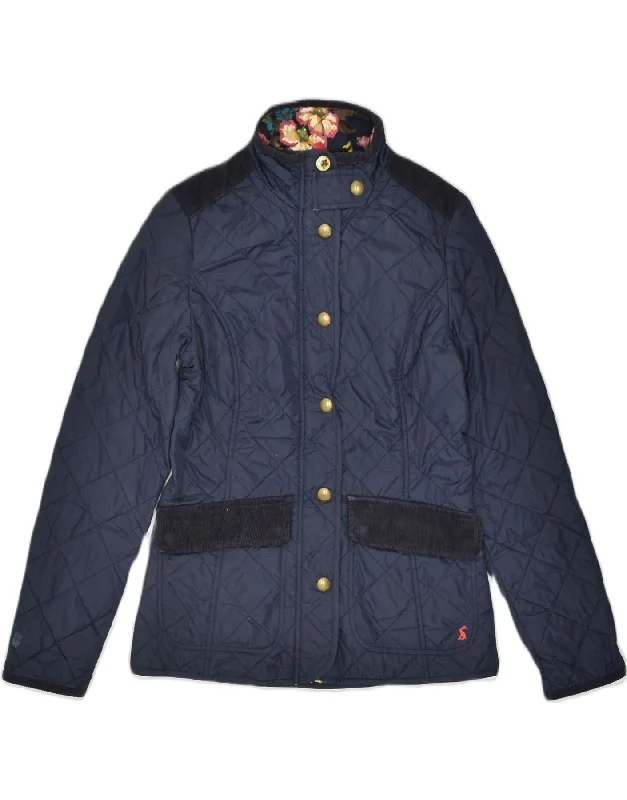 JOULES Womens Quilted Jacket UK 6 XS Blue Polyamide Adventure