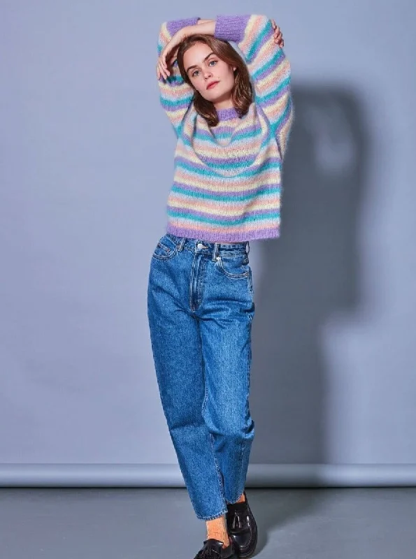 Viola Jumper Mohair Edition by Spektakelstrik, Silk mohair knitting kit Adventure
