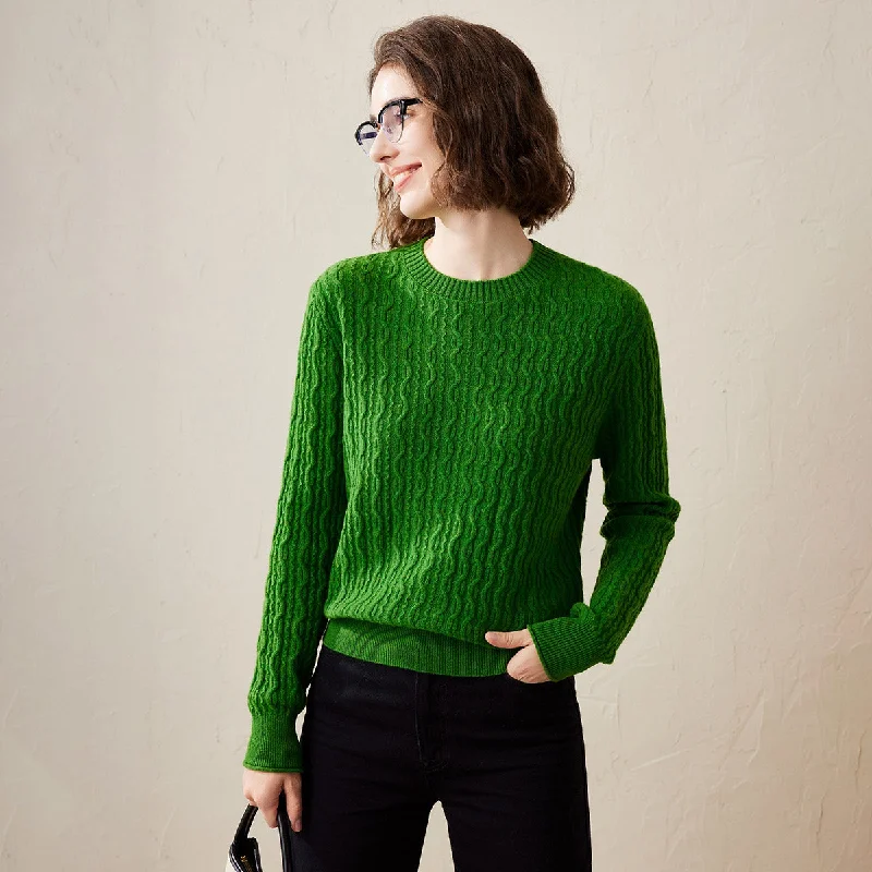 100% Cashmere Classic Cable Knit Sweater performance
