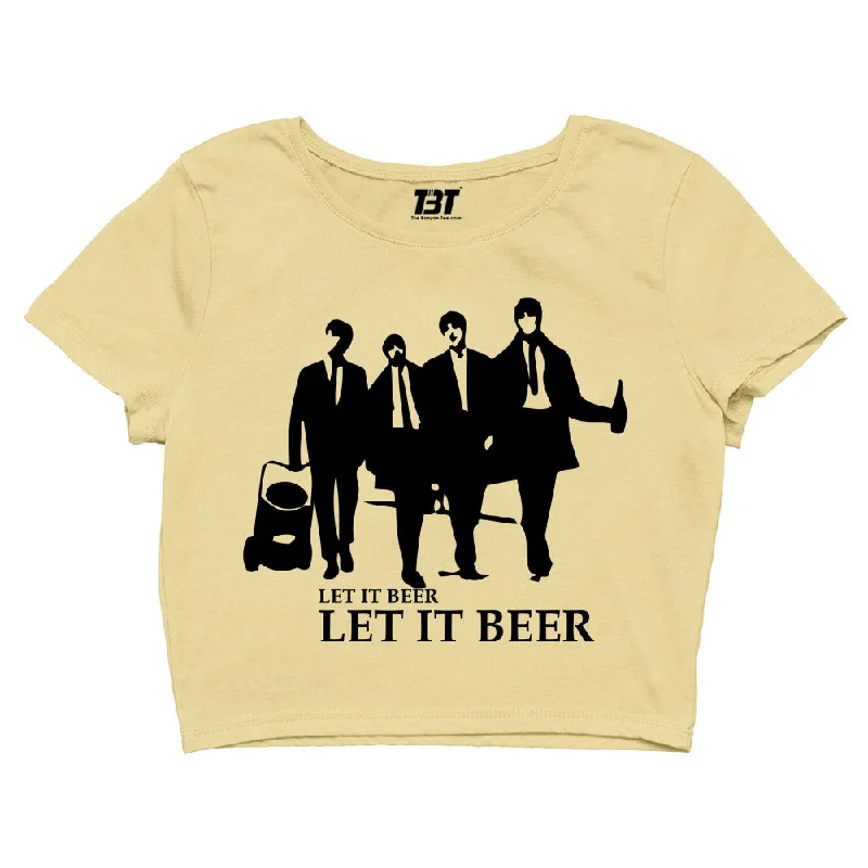 The Beatles Crop Top - Let It Beer