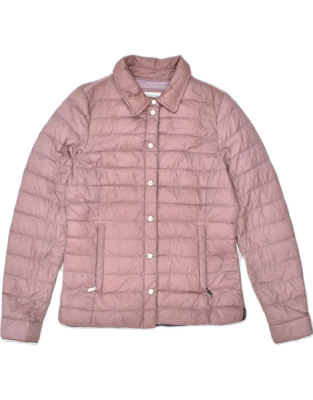 GEOX Womens Padded Jacket UK 8 Small Pink Nylon Stylish Women's Neon