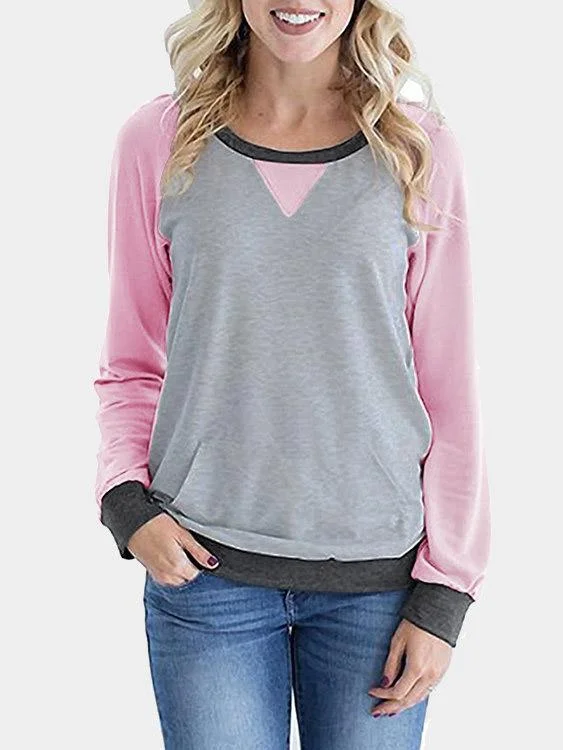 Custom Colorblock Kangaroo Pouch Pocket T-shirts Sustainable Organic