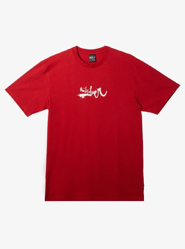 Quiksilver Mens Impaired Logo DNA T-Shirt - Salsa British Gentlewoman Style