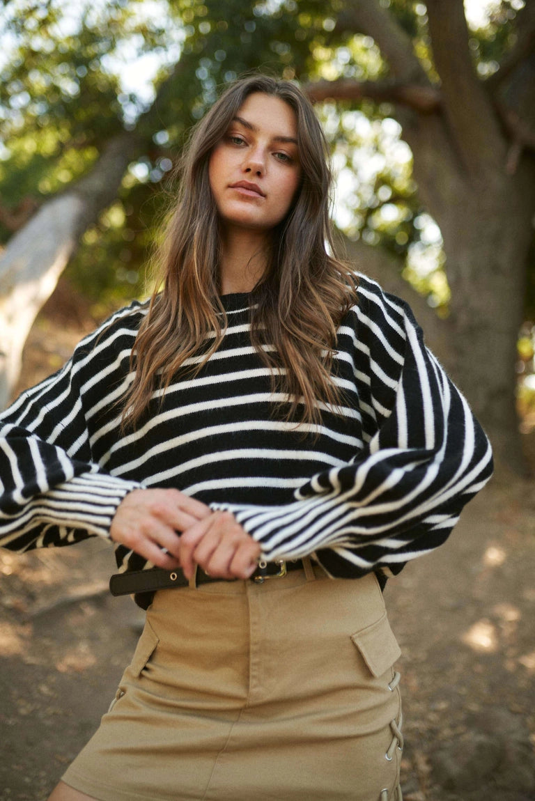 Adele Puff Sleeve Sweater Australian Beach