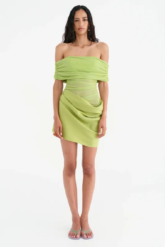 Nico Off Shoulder Mini Dress Apple Adventure