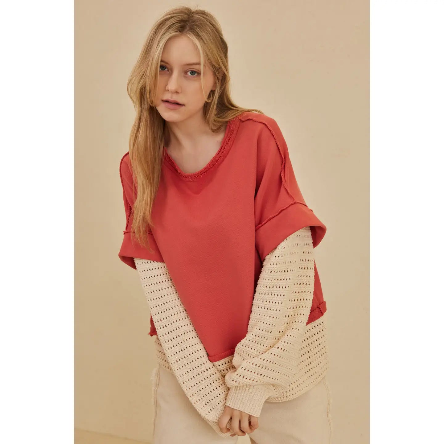 Lily Layered Knit Sweater Artistic Women's Avant - 