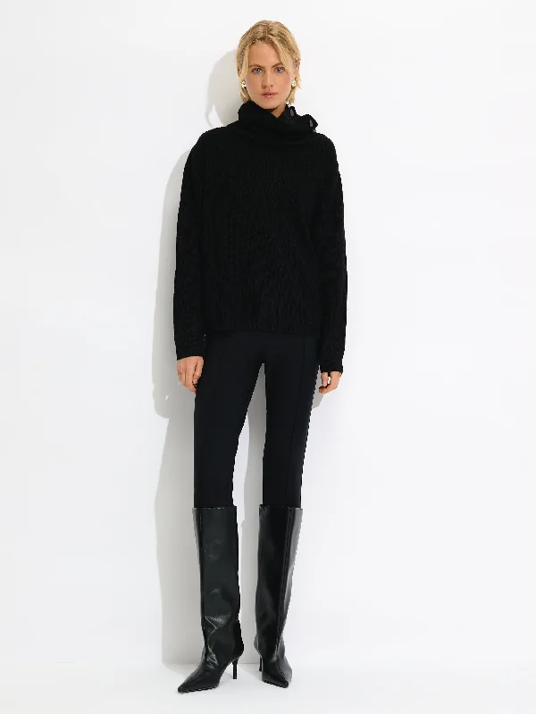 Asymmetrical Knit Sweater Dynamic Women's Moto