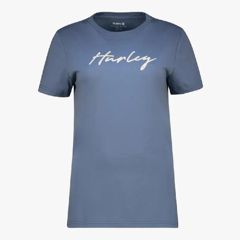 Hurley Womens Kitty Short Sleeve Tee Vintage Blue Monochromatic All - in - one