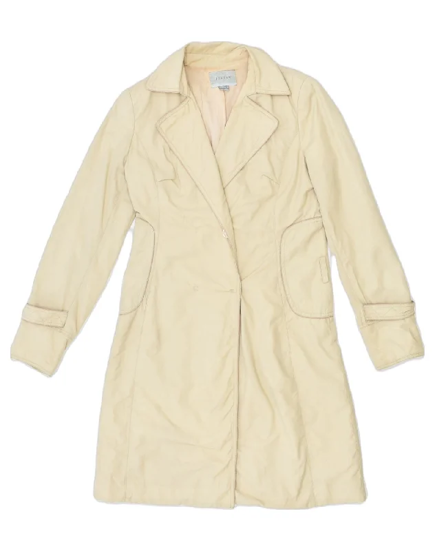 JIGSAW Womens Trench Coat UK 8 Small Beige Cotton Dynamic Women's High - energy