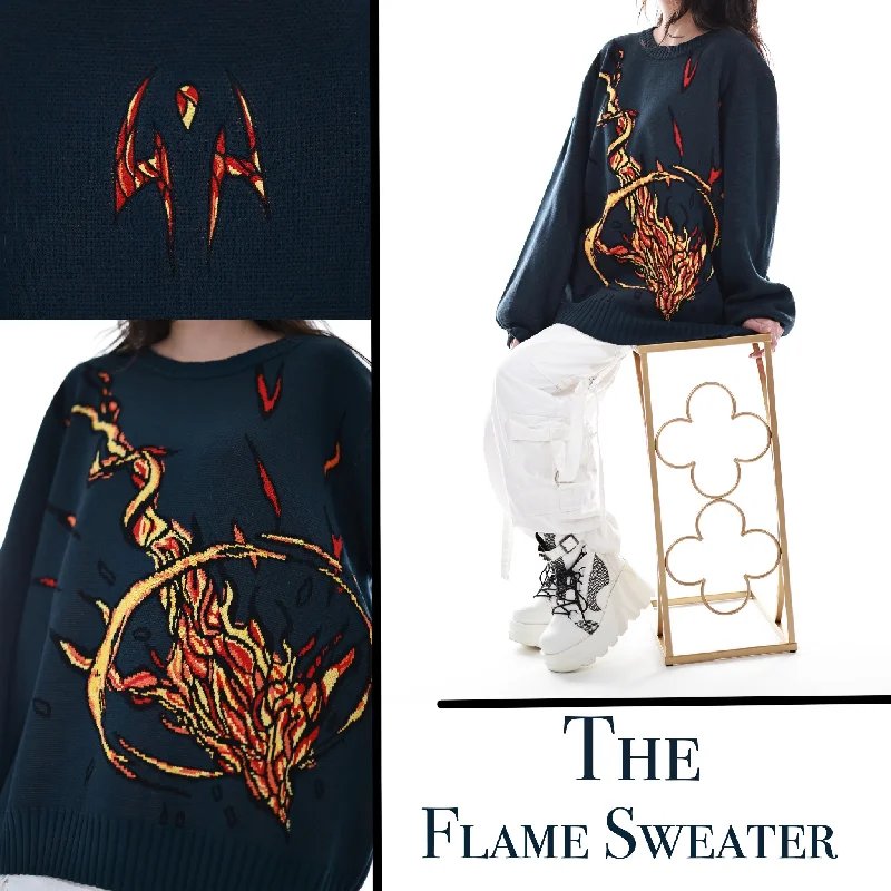 Flame Arrow Sweater Preorder Edgy Women's Punk