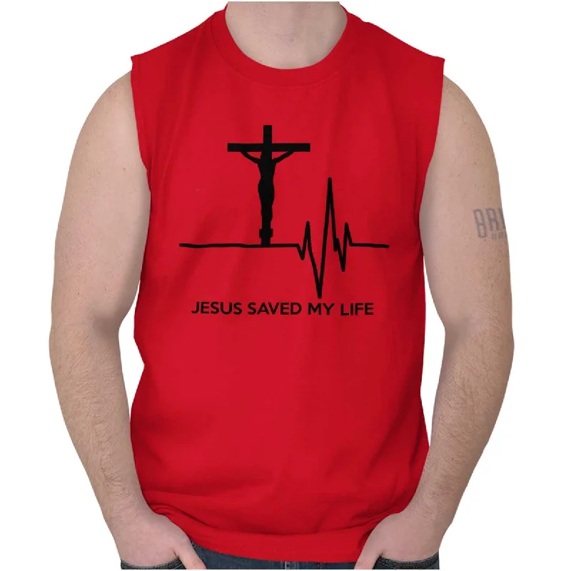 Jesus Saved My Life Sleeveless T-Shirt