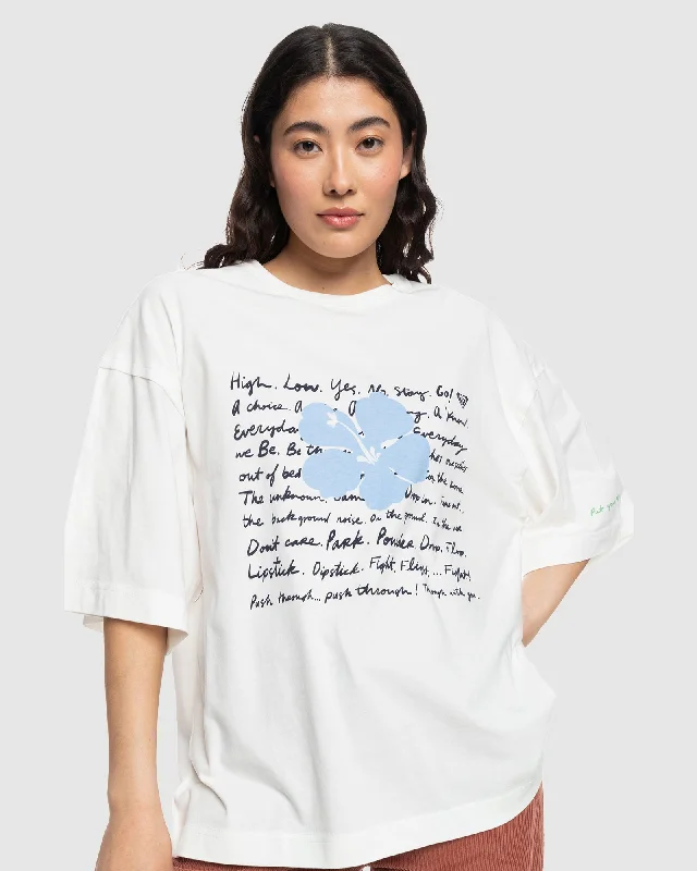 Womens Sweet Shine Oversized T-Shirt Contemporary 