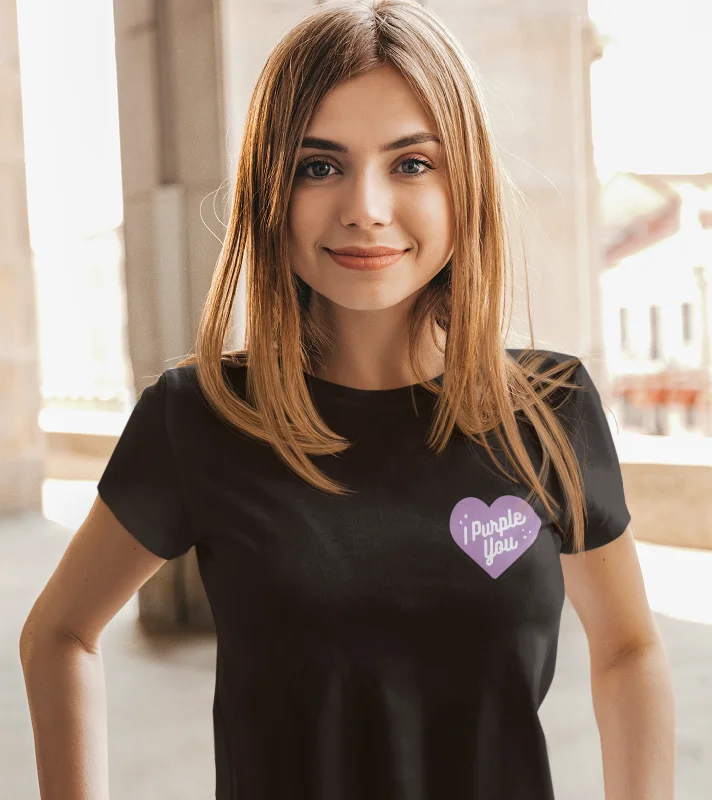 I Purple You Pocket Design : BTS -HALF-SLEEVE T-SHIRTS Streetwear Style for 