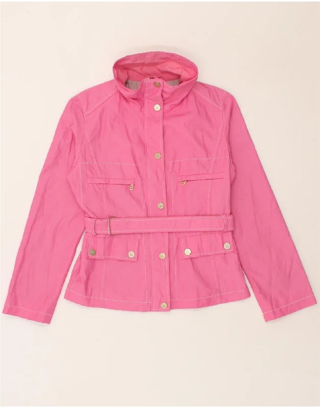 MAX MARA Womens Utility Jacket UK 6 XS Pink Nylon