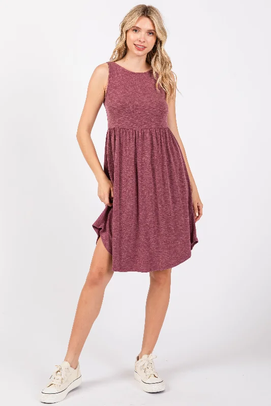 Violet Babydoll Sleeveless Dress