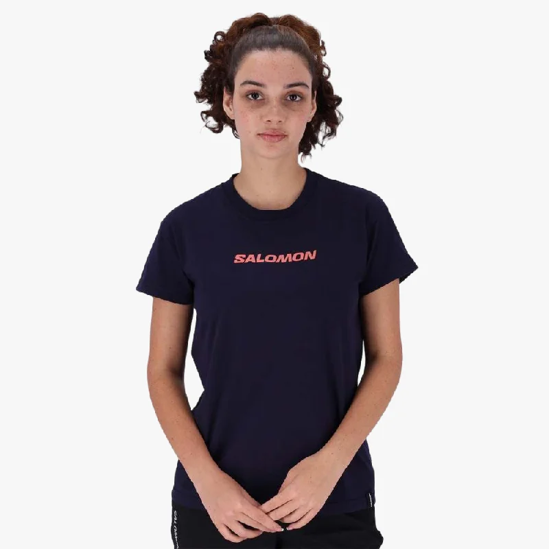 Salomon Womens Core Logo Short Sleeve Teenavy Blazer Contemporary 