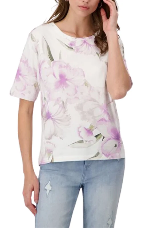 FLORAL TEE - 408225MNR