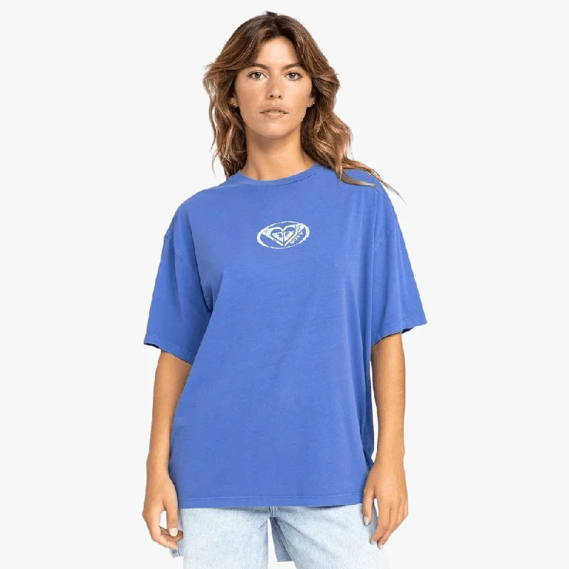 Roxy Womens Sun Over The Sand B Short Sleeve Tee Amparo Blue Tough Women's Military - inspired Roxy Womens Sun Over The Sand B Short Sleeve Tee Amparo Blue Tough Women's Military - inspired