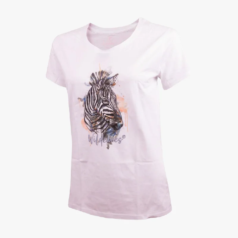 Wildebees Womens Serenity Short Sleeve Tee White Country