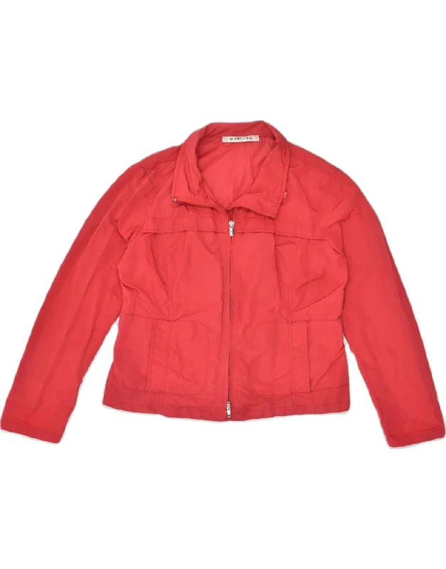 MARELLA Womens Bomber Jacket UK 14 Medium Red Polyamide garde