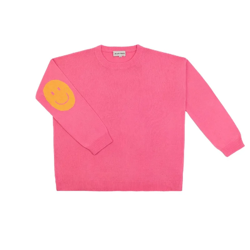 Smile Patch Cashmere Blend Sweater Women