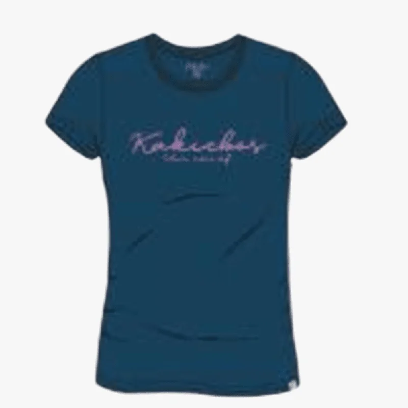 Kakiebos Womens Classic Fit Short Sleeve Tee Navy Confident Women's Power