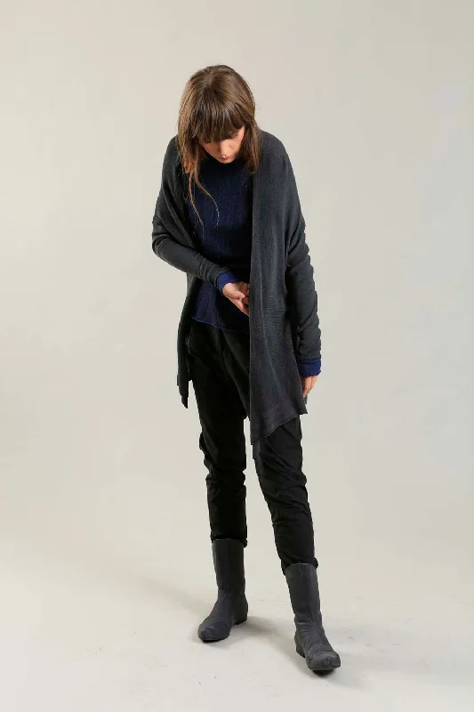 Orta Light Bamboo & Soy warm Cardigan - Charcoal Refined Women's 