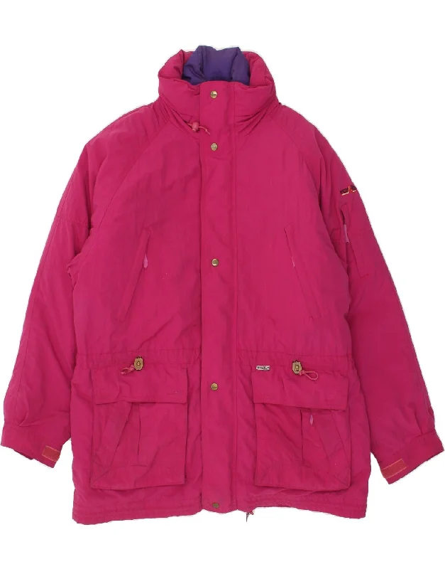 VAUDE Womens Oversized Reversible Padded Jacket UK 16 Large Pink Polyester