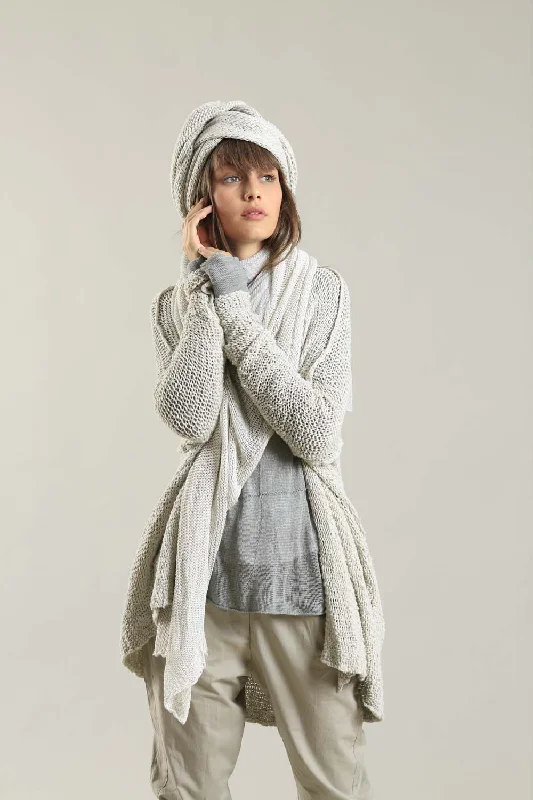 Broken White Chunky Sweater Confident Women's High - fashion