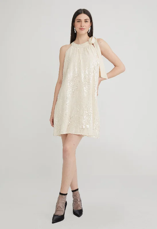 Sequin 80's Halter Dress Country