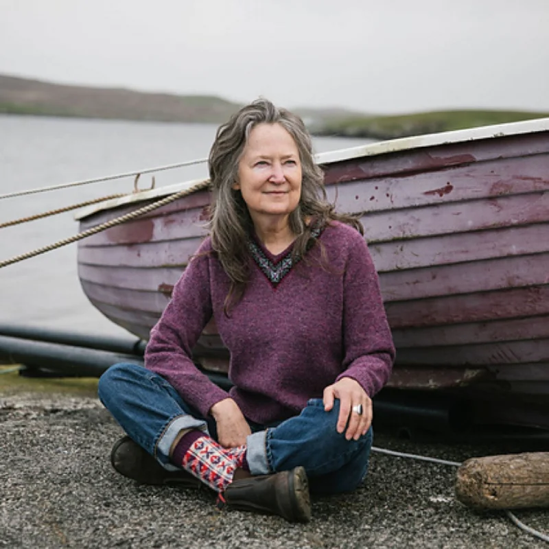 Ling V-Neck by Mary Jane Mucklestone in Spindrift Refined Women's Hand - crafted