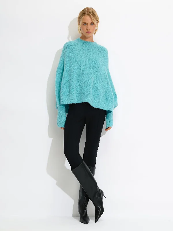 Oversized Alpaca Blend Sweater Youthful Women's Pop